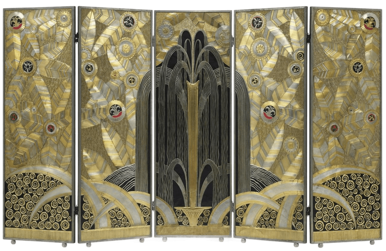 Edgar Brandt's L'Oasis, captures a beautiful compromise between Art Nouveau and art deco.