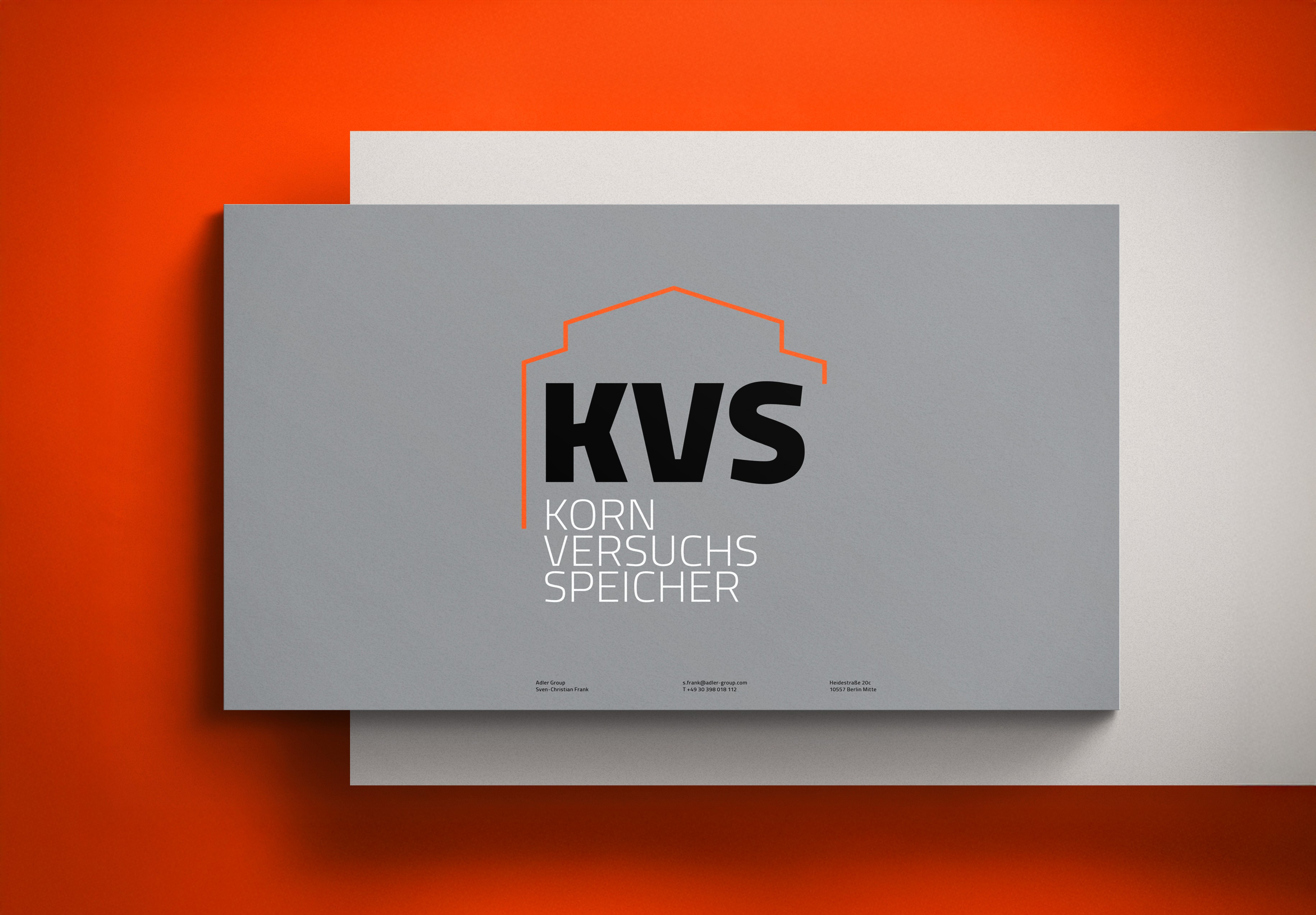 Broschüre für den KVS Kornspeicher – modernes Editorial Design mit klarer Typografie und markanter, zeitgemäßer Farbwelt