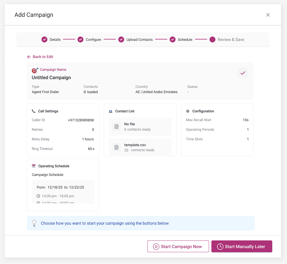 5 · Review & save