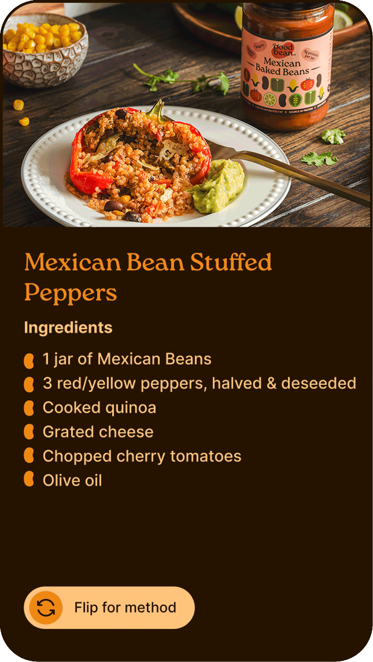 The good bean co mexican stuffed pepper recipe