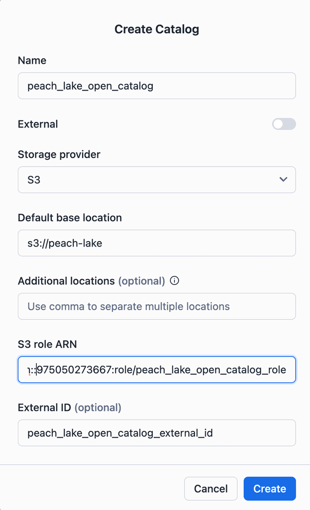 How to setup a managed Iceberg catalog using Snowflake Open Catalog Tower