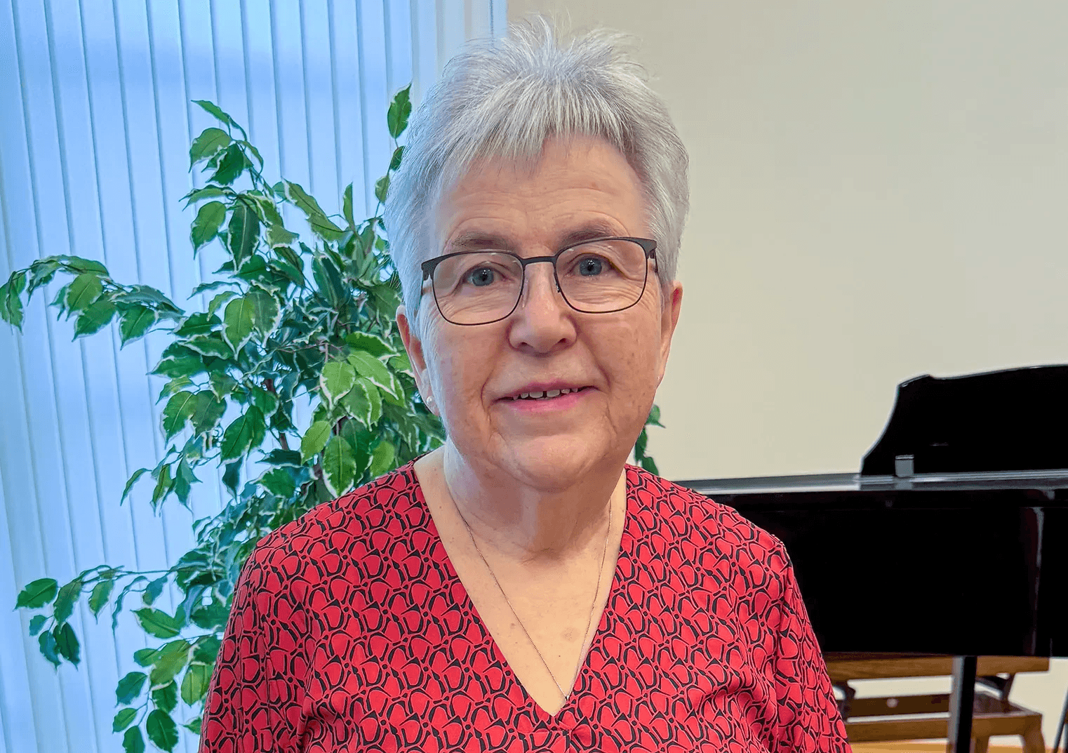 Bilde av Solveig Pedersen som fylte 76 år nylig.