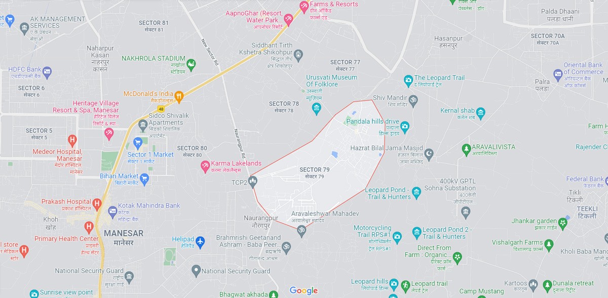 M3M Maple Location Map