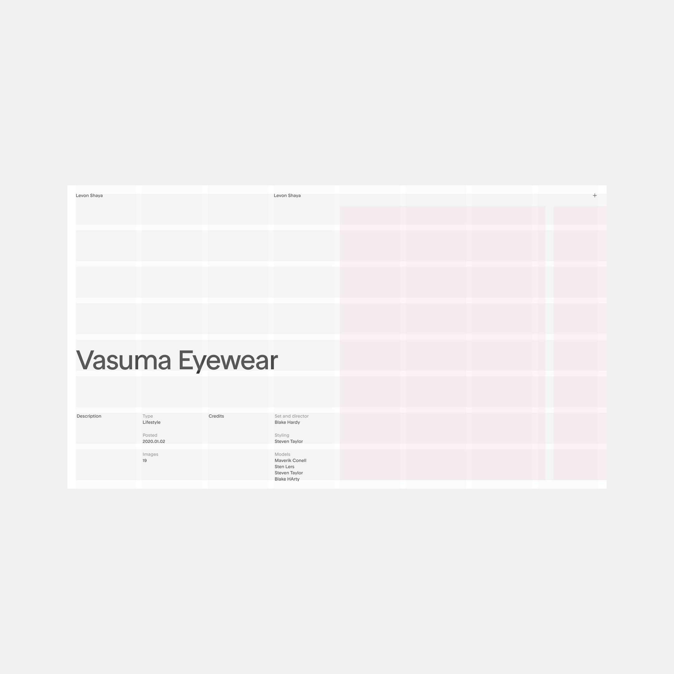 Tablet showing website design