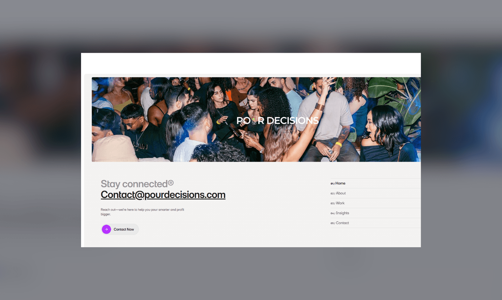 Pour Decisions Mockup