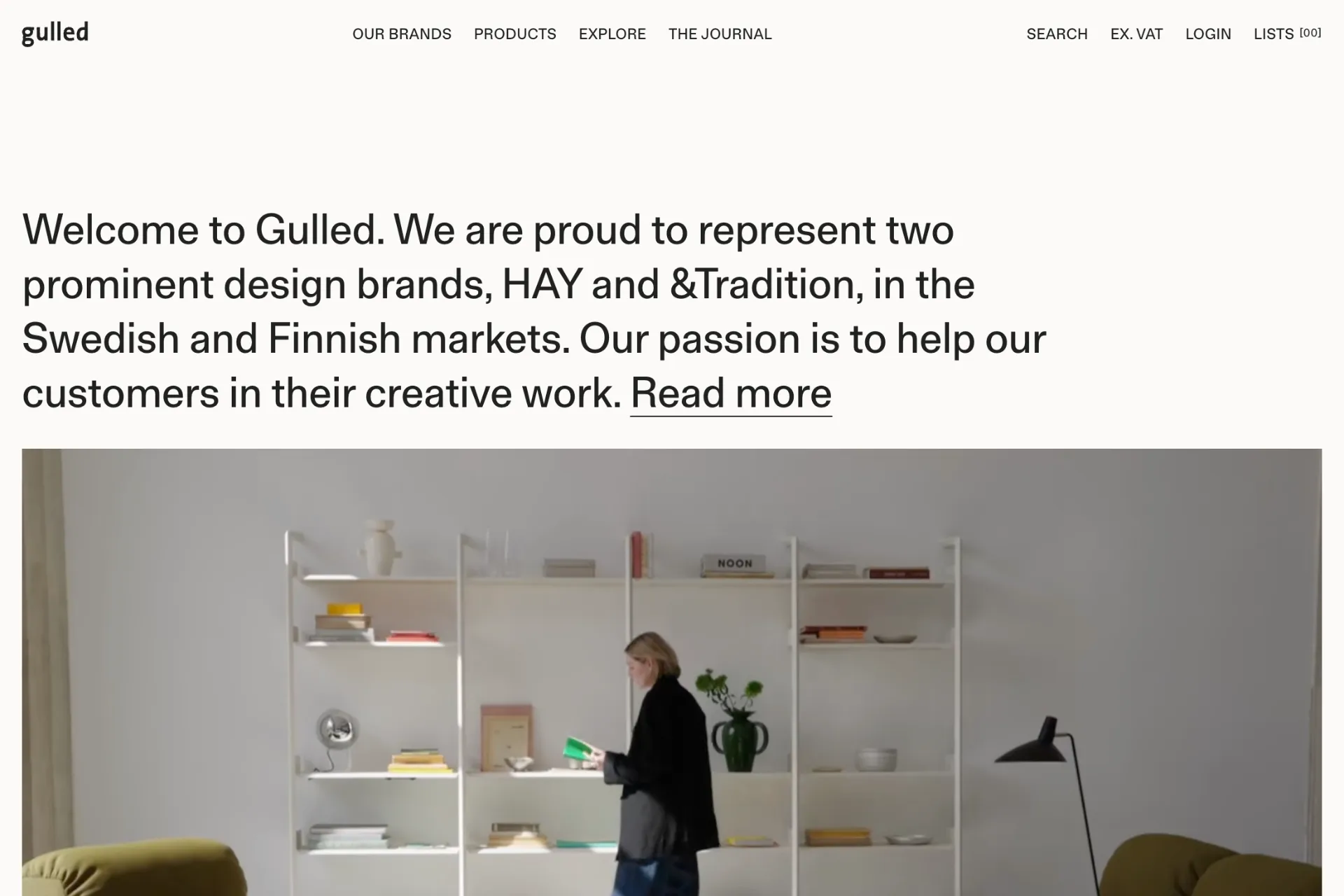 Screenshot of Gulled website