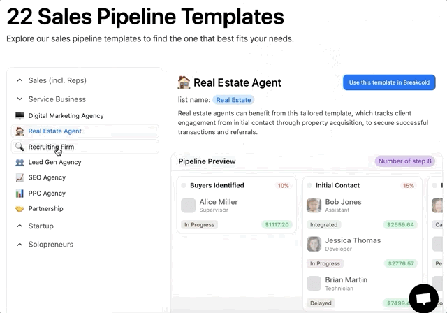 Sales Pipeline Templates for LinkedIn Account-Based Marketing