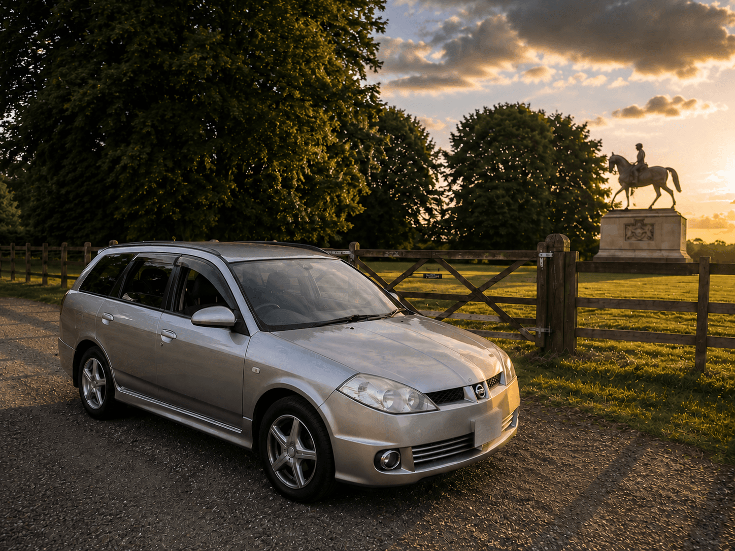 Silver Nissan Wingroad after Exterior Detail