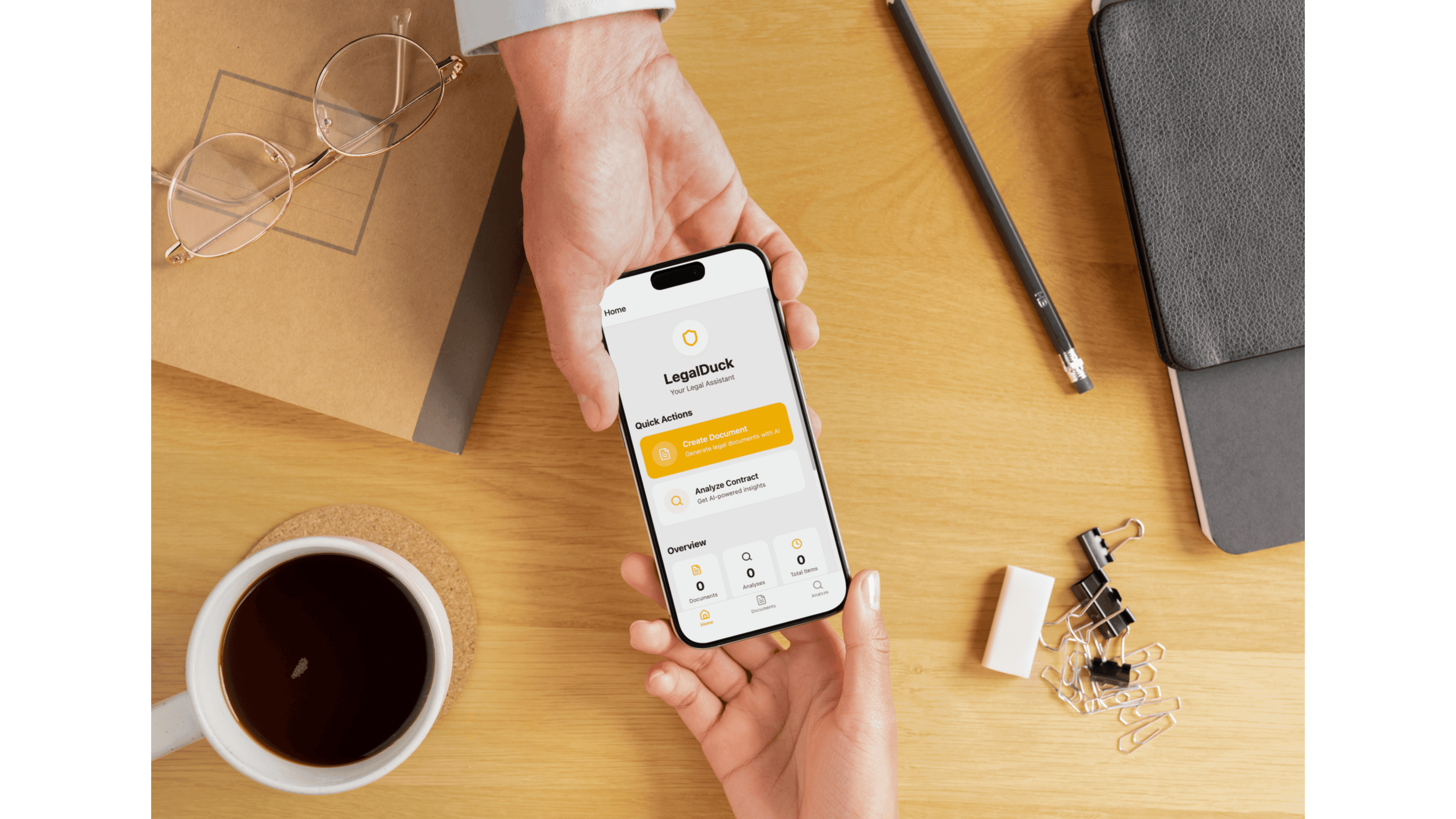 A mockup of Freelio's mobile app
