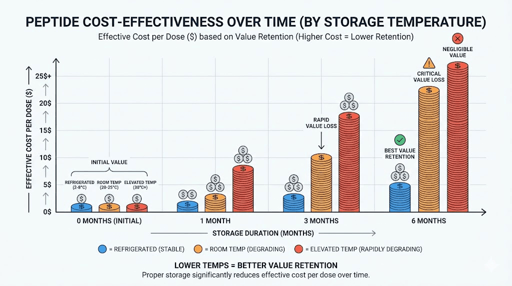 peptide cost storage
