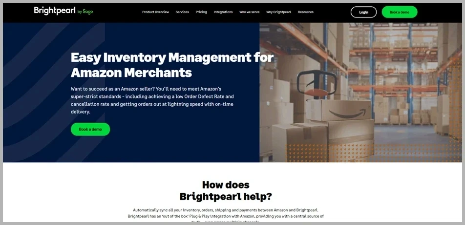 Brightpearl inventory management tool homepage @@ Brightpearl inventory management tool homepage