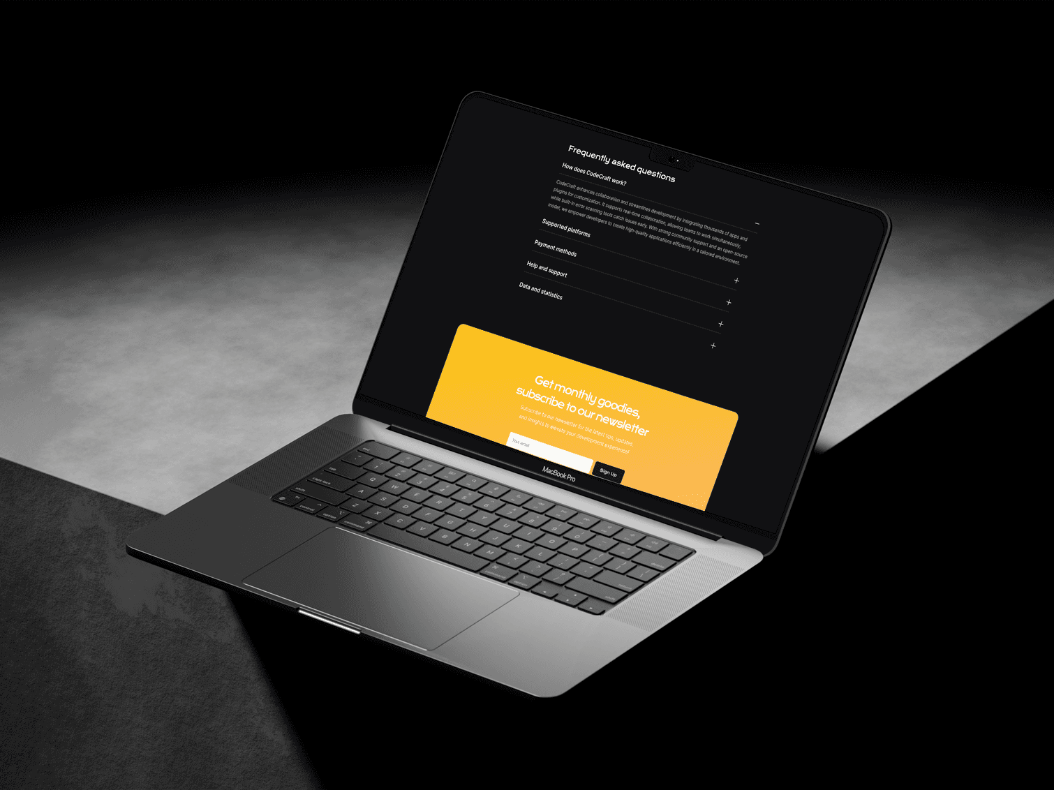 CodeCraft - Macbook Mockup