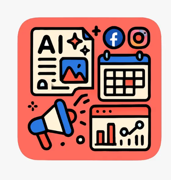 Icône marketing agences contenu réseaux sociaux