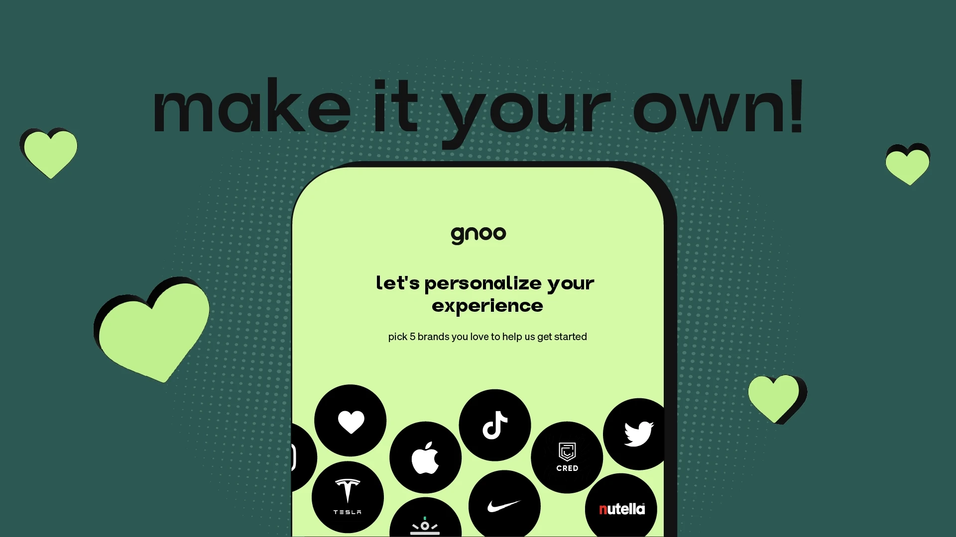 Minimal brand assets and layout system designed for gnoo
