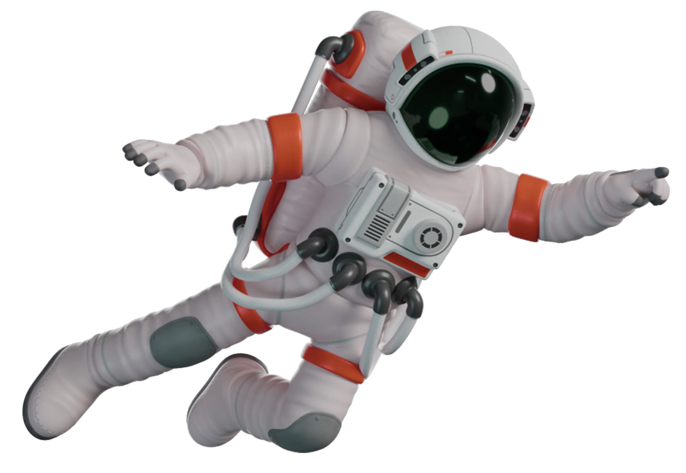  A Astronaut elevating and grabbing figma device