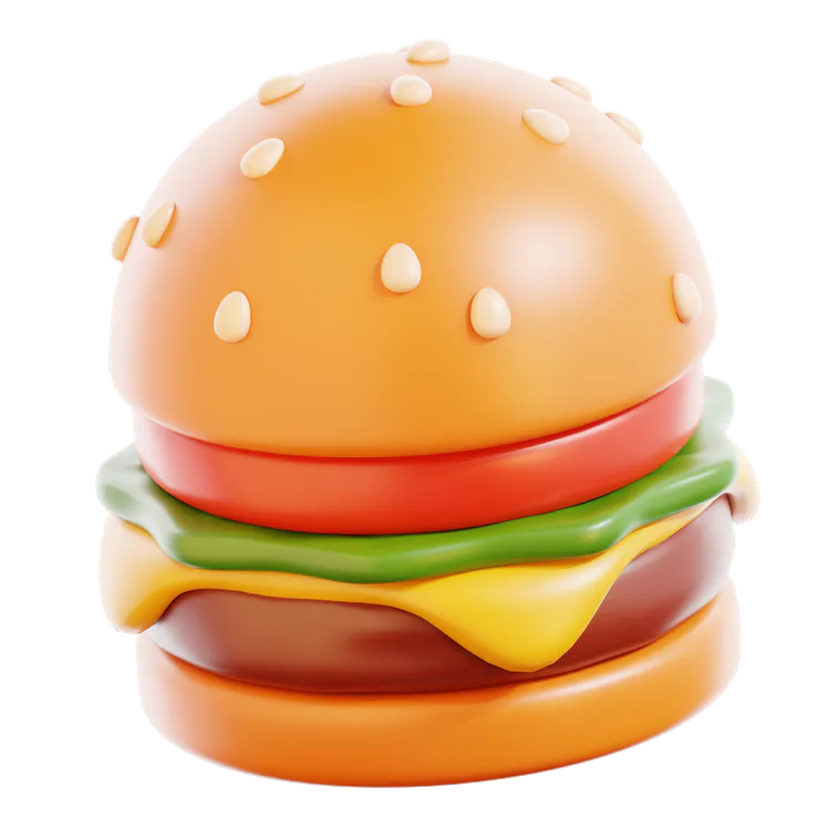 Free 3D burger icon