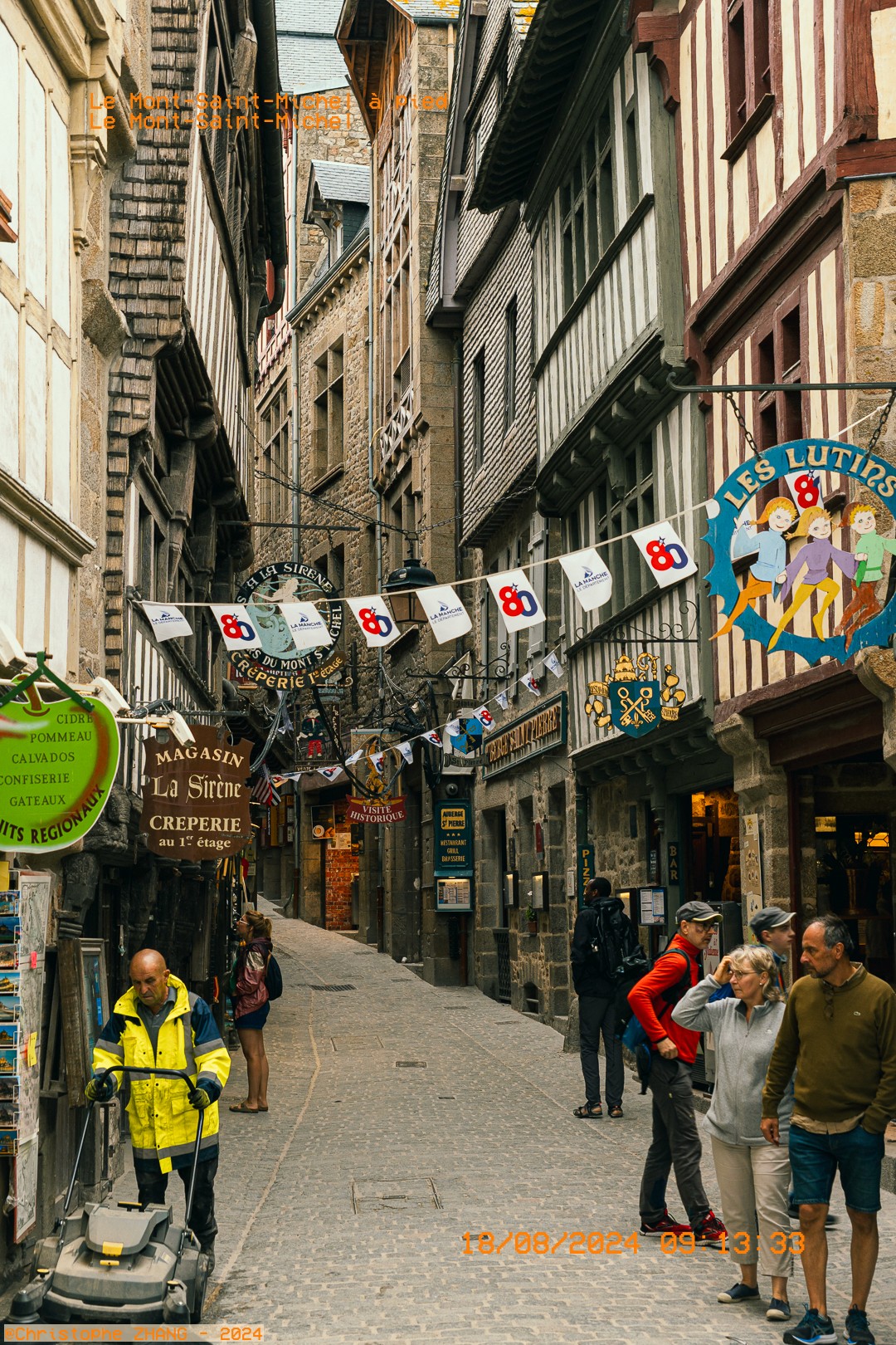 Ruelle pavée du Mont Saint‑Michel