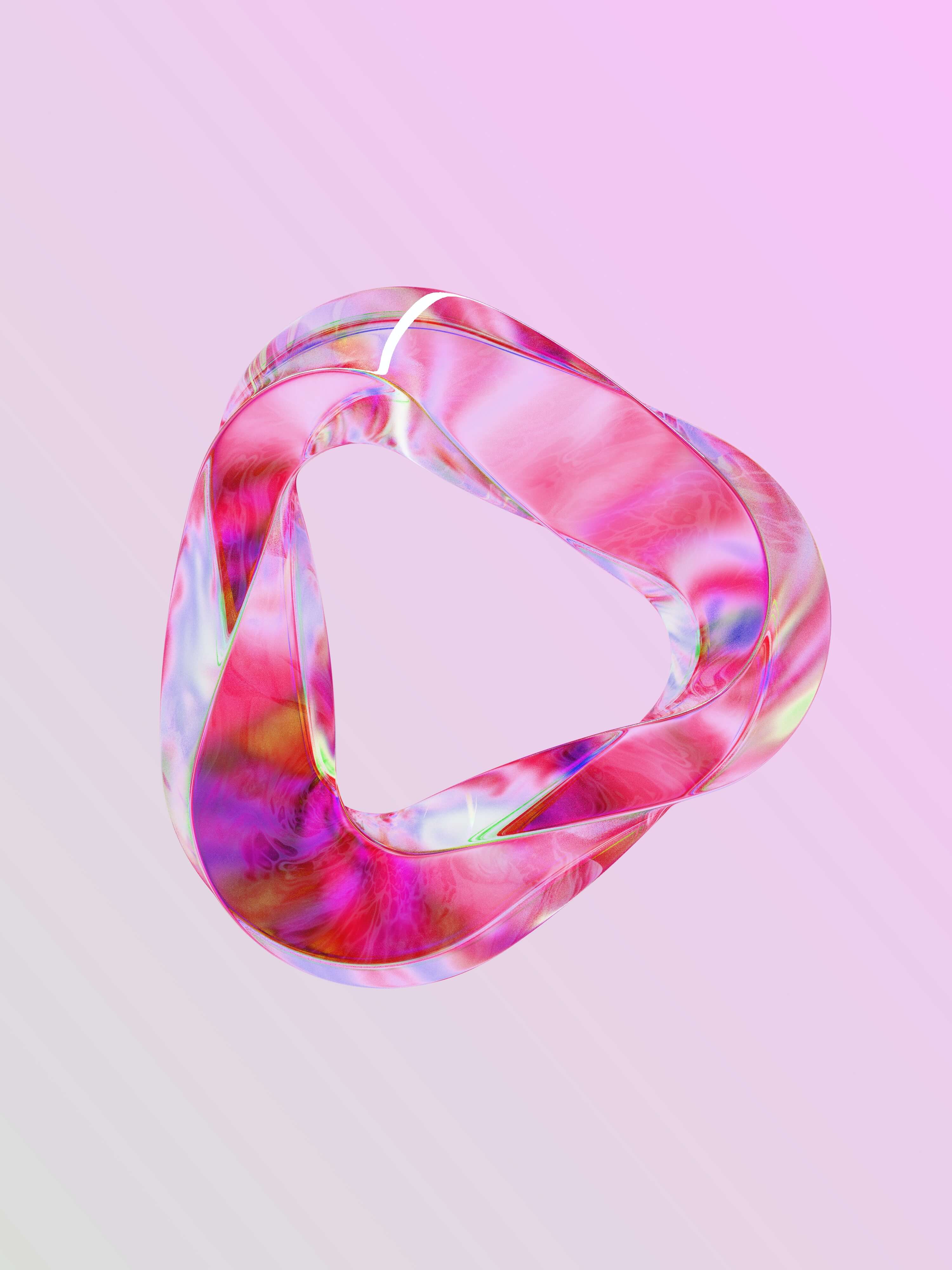 pink triangle 3d