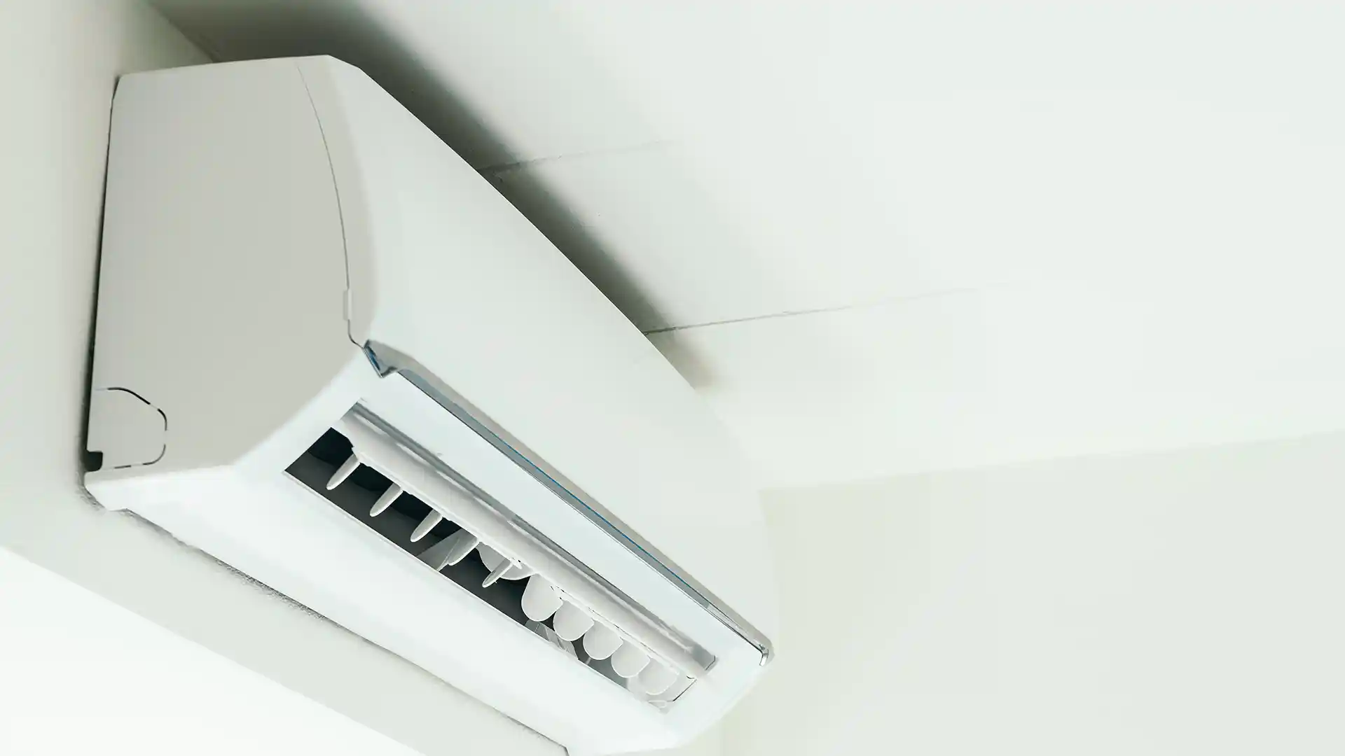 Domestic air conditioning unit on the wall