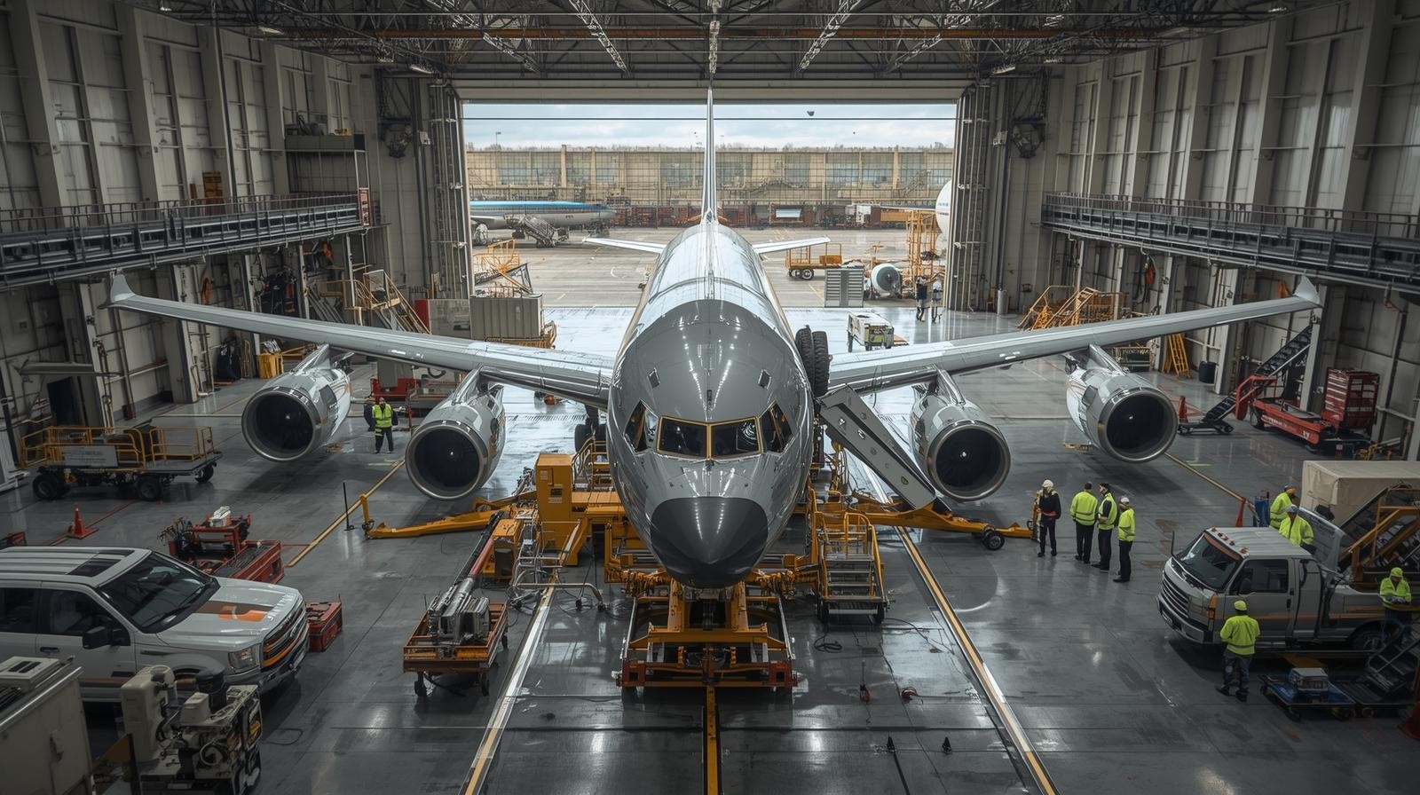 Ground support equipment in airport operations tracked to reduce downtime.