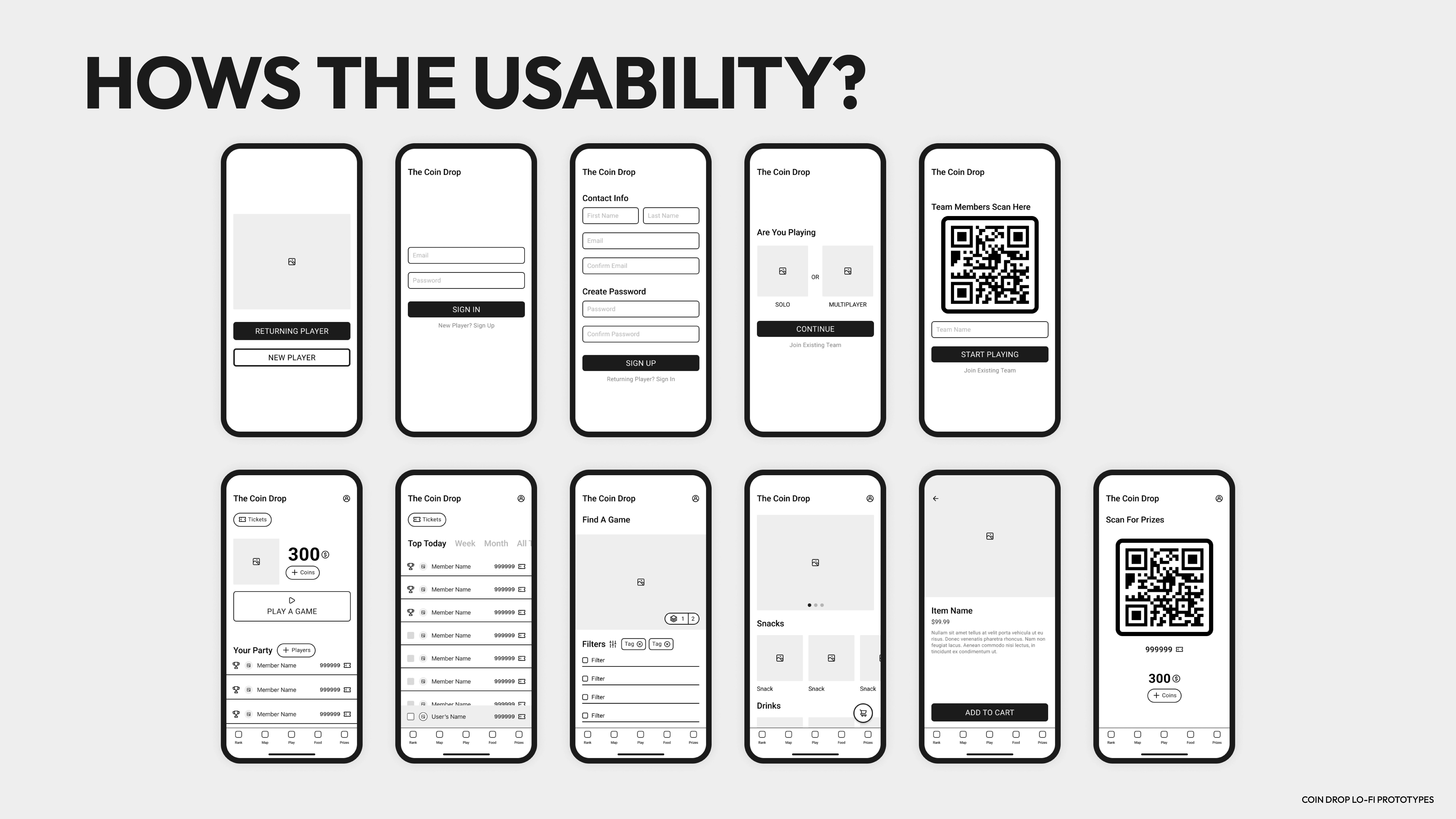 we then built multiple lo-fi prototypes in figma to validate initial concepts.