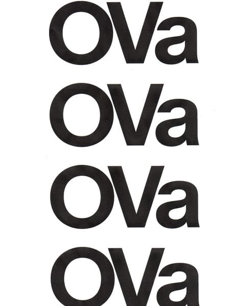 Texts that says OVa.