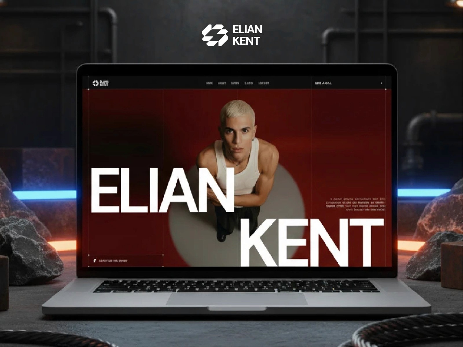 Elian free Framer portfolio template preview