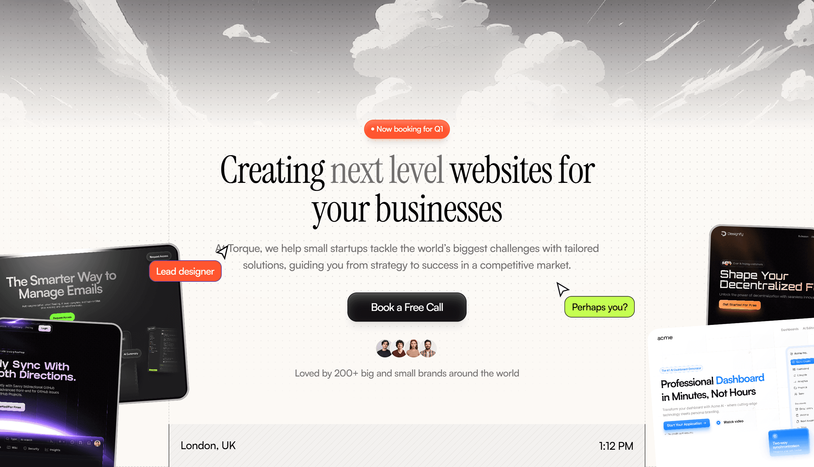 Custom Digital Solutions: Website & App Design for Startups | Torque Agency