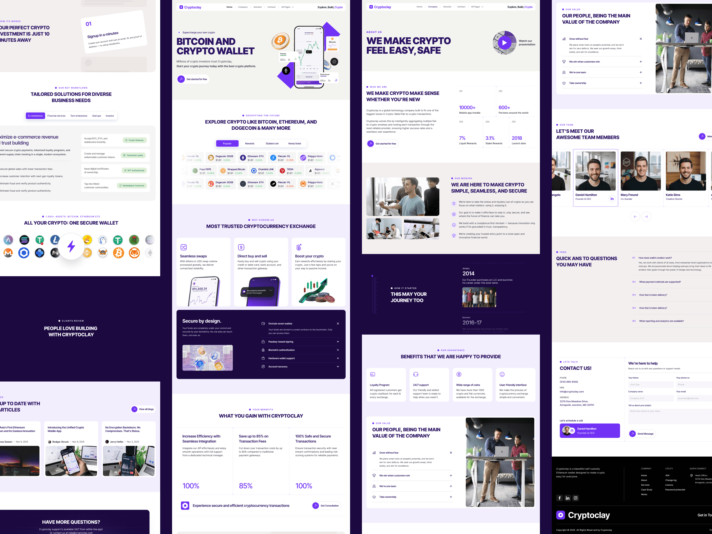 framer crypto template