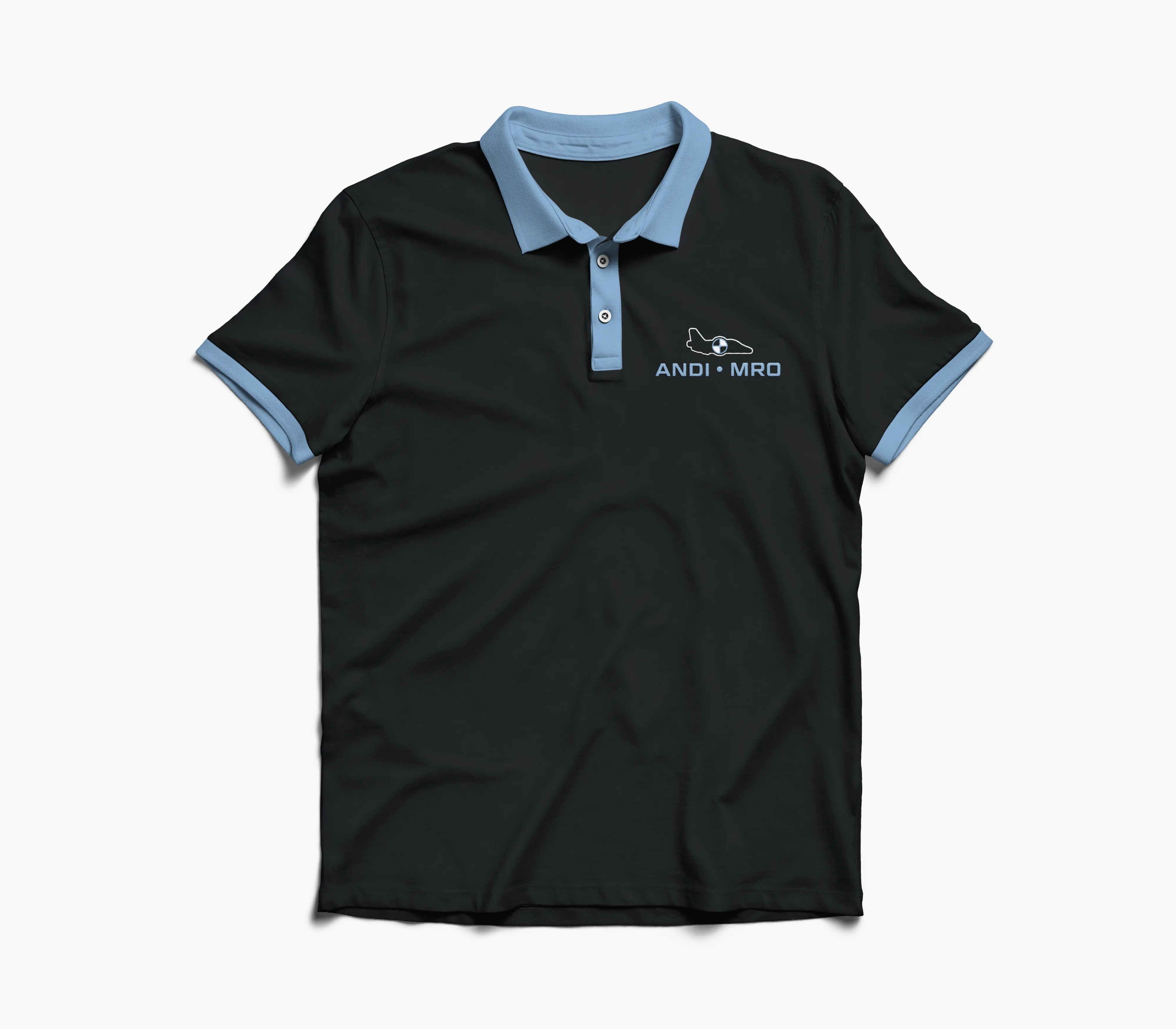 Polo shirt mockup with logo
