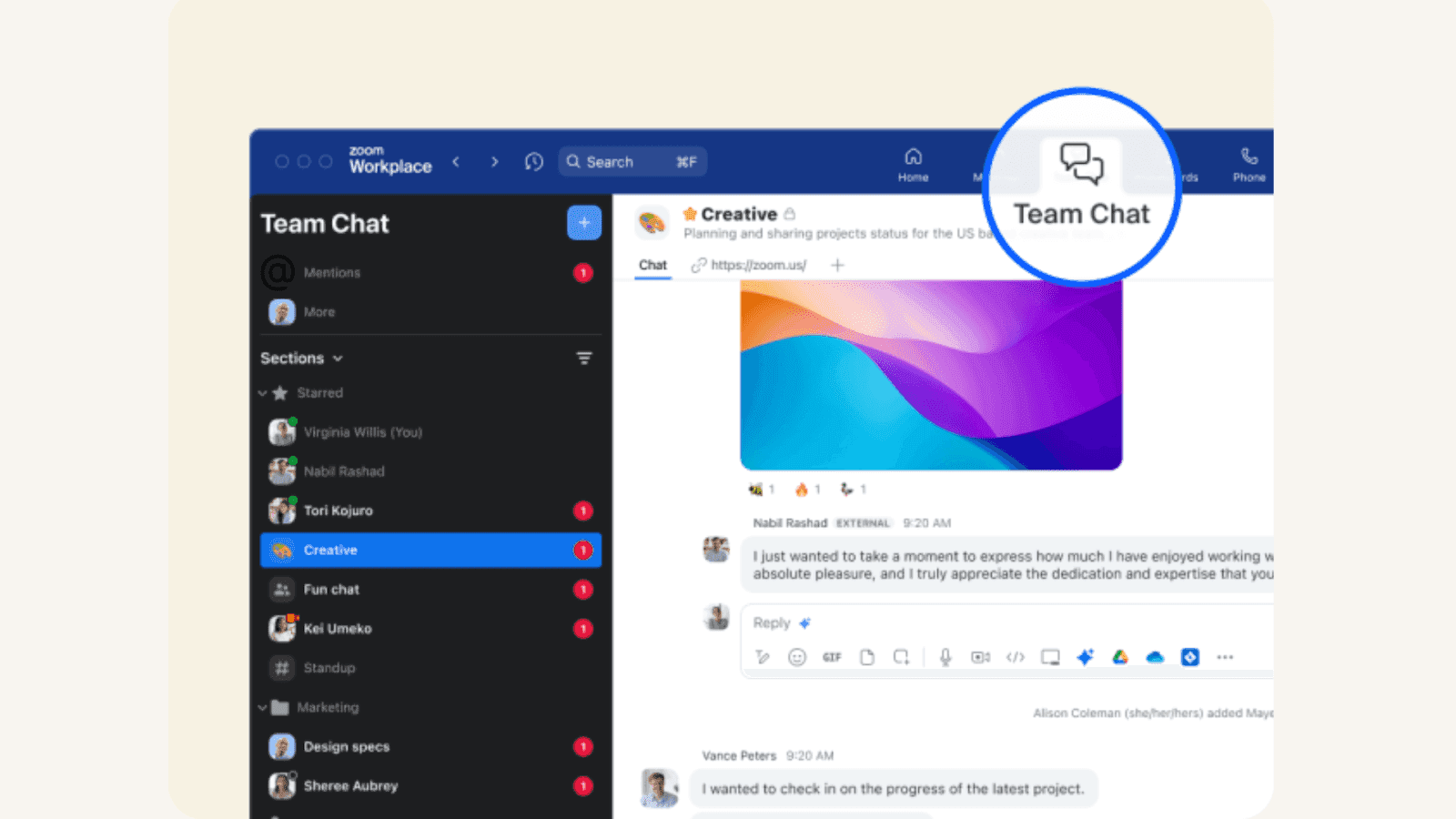 Zoom empowers team communication