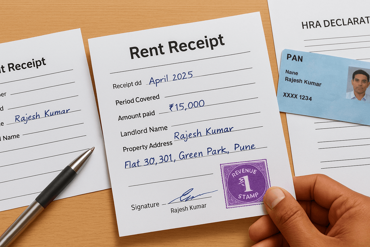 Rent receipts and what they must contain
