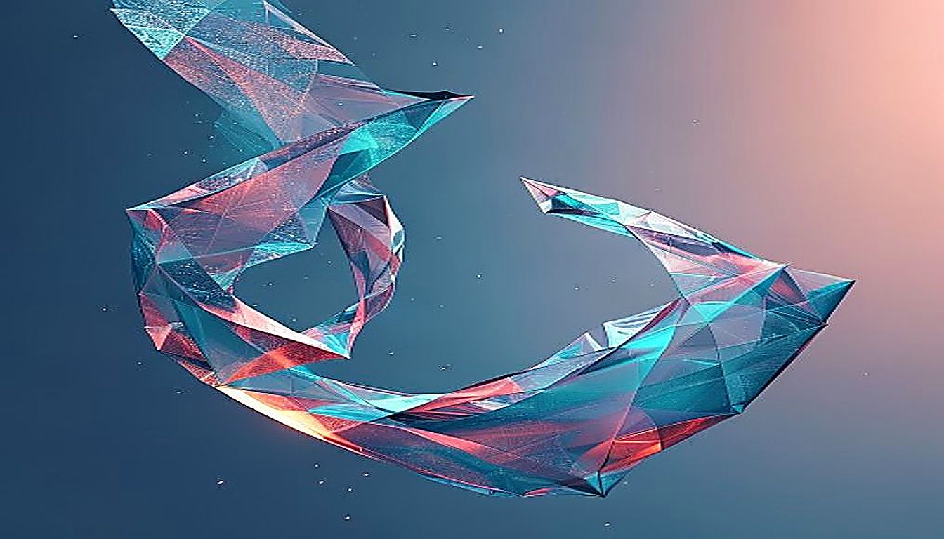 Fragmented lattice versus crystalline arch in teal, showing how brand strategy unifies SaaS growth channels.