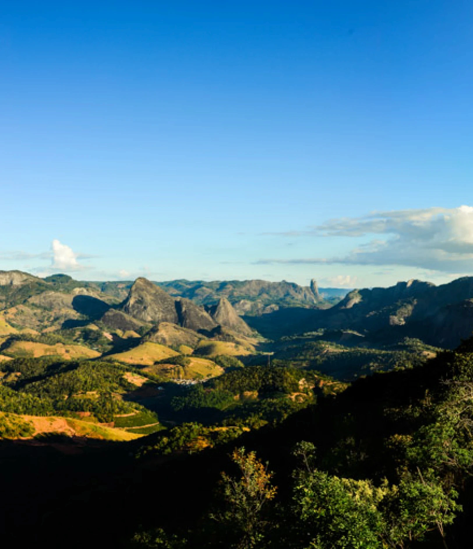 Paisagem serrana com clima ameno