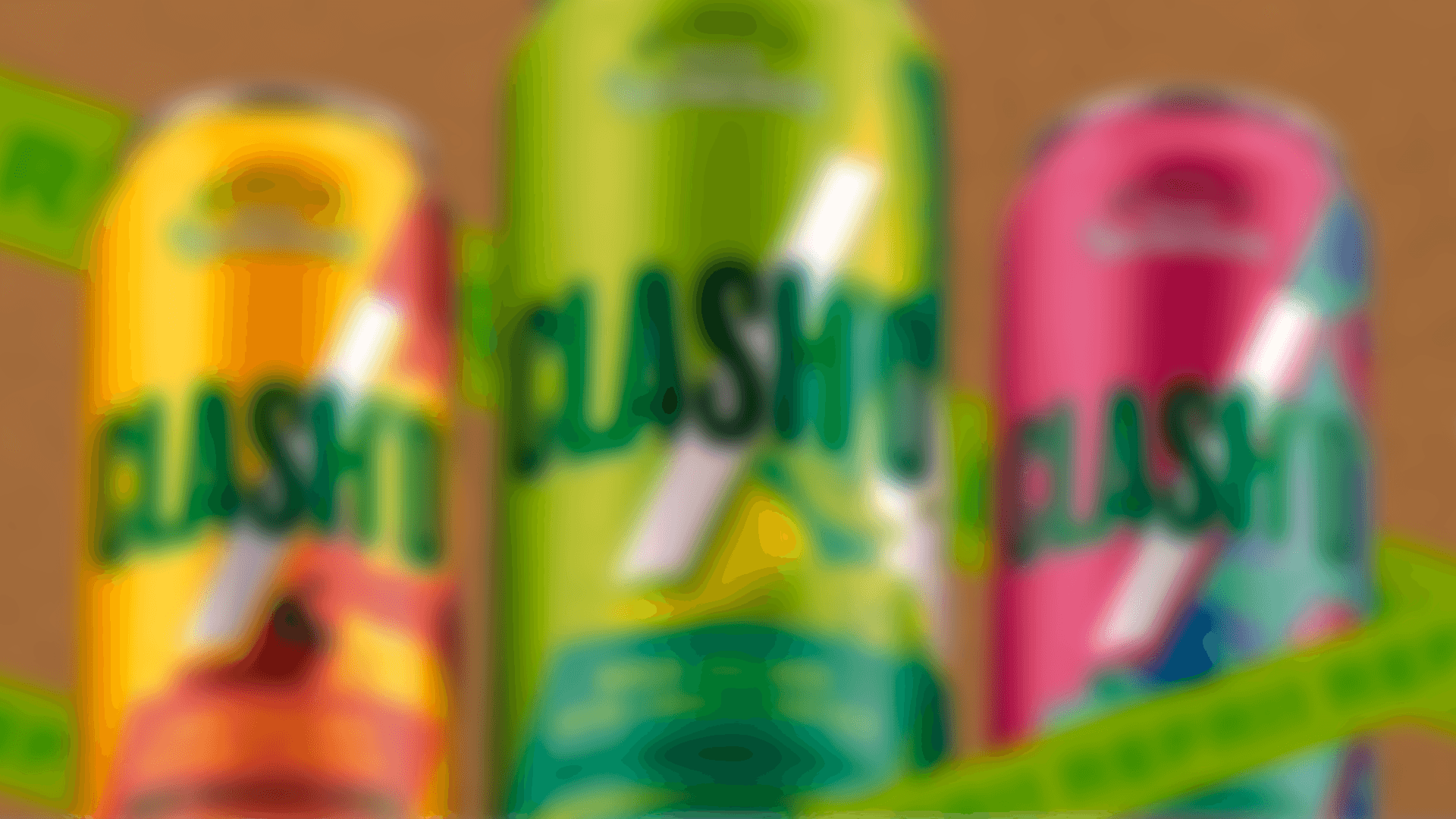 Slightly blurred image of a smart speaker with a glowing top, on a circular base.