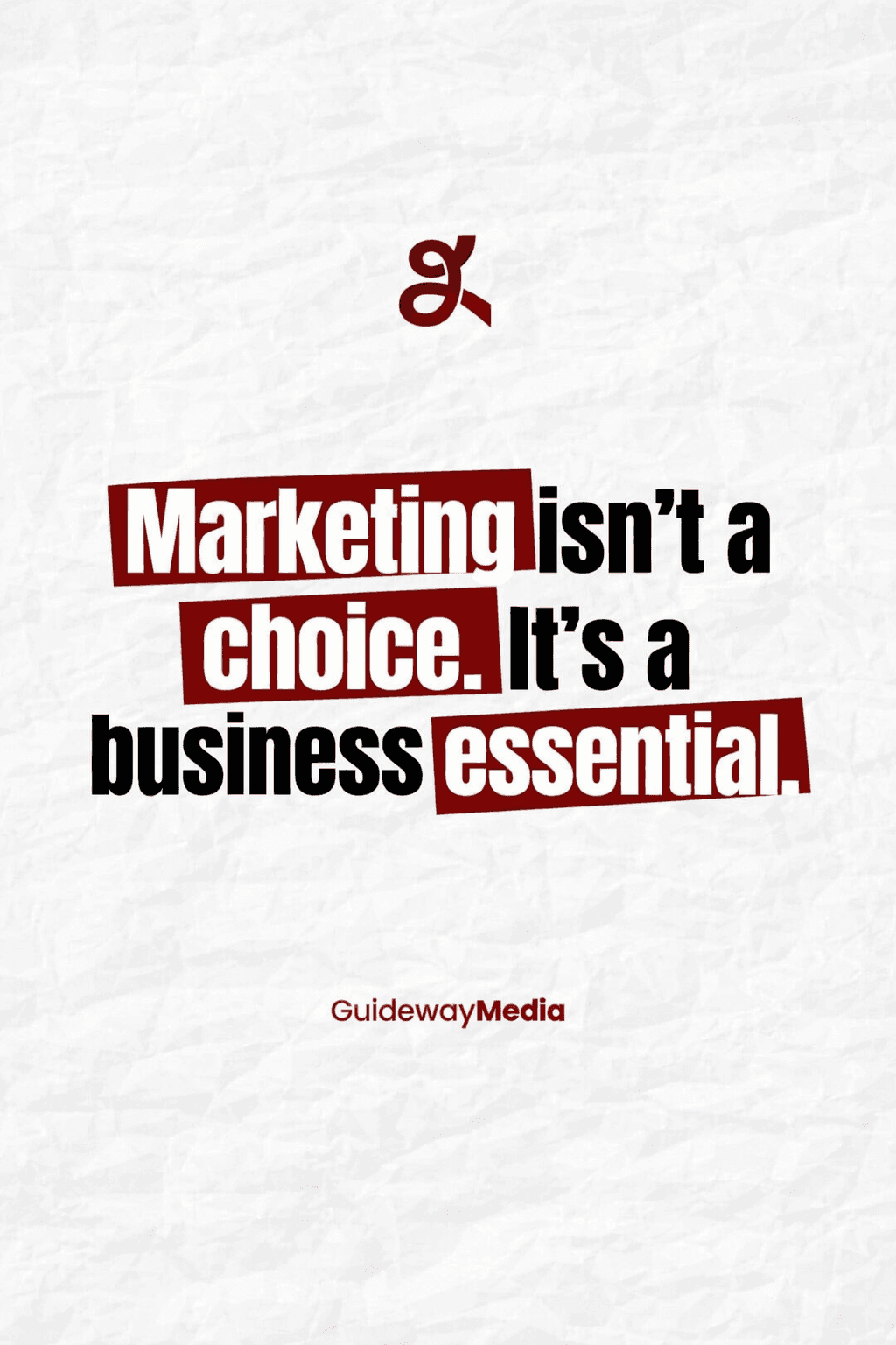 Marketing is not a choice but a business essential illustration representing digital marketing services for UK businesses.