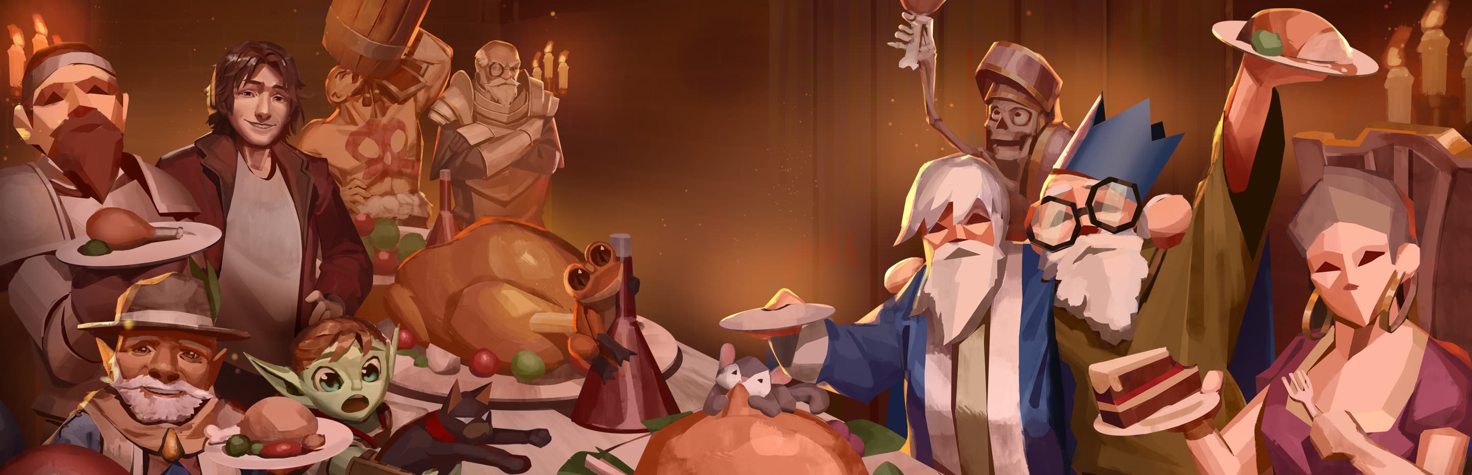 Runescape characters celebrating