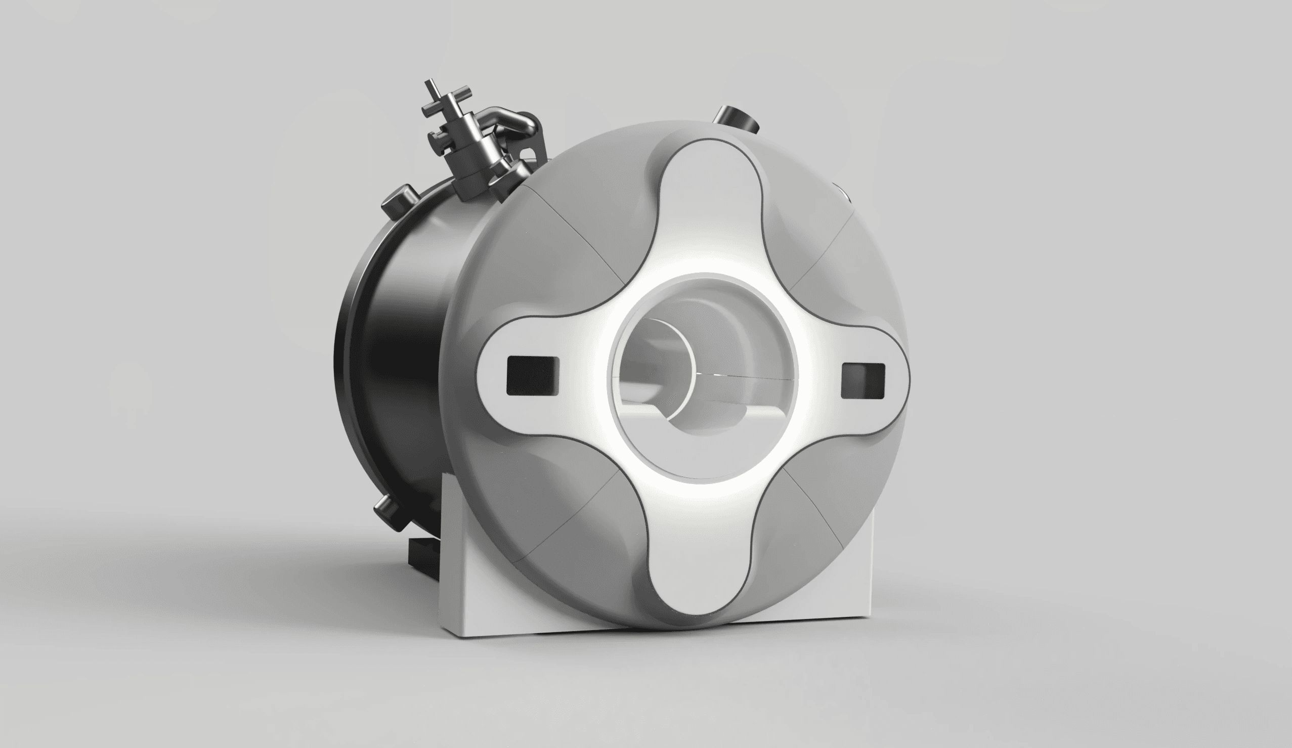 a 3d model of a MRI machine cover concept