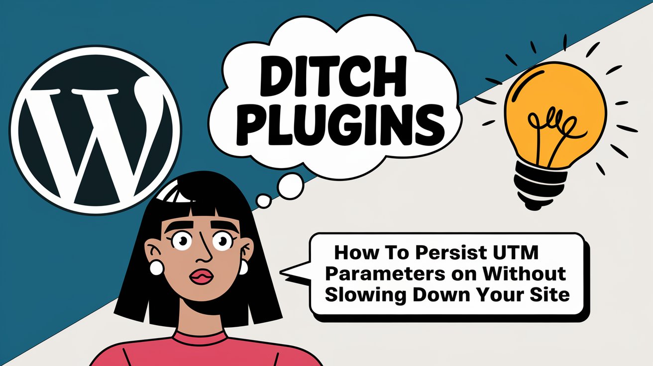 a wonment thinking how to ditch a plugin and manually persists utm paramaters on a wordpress website.