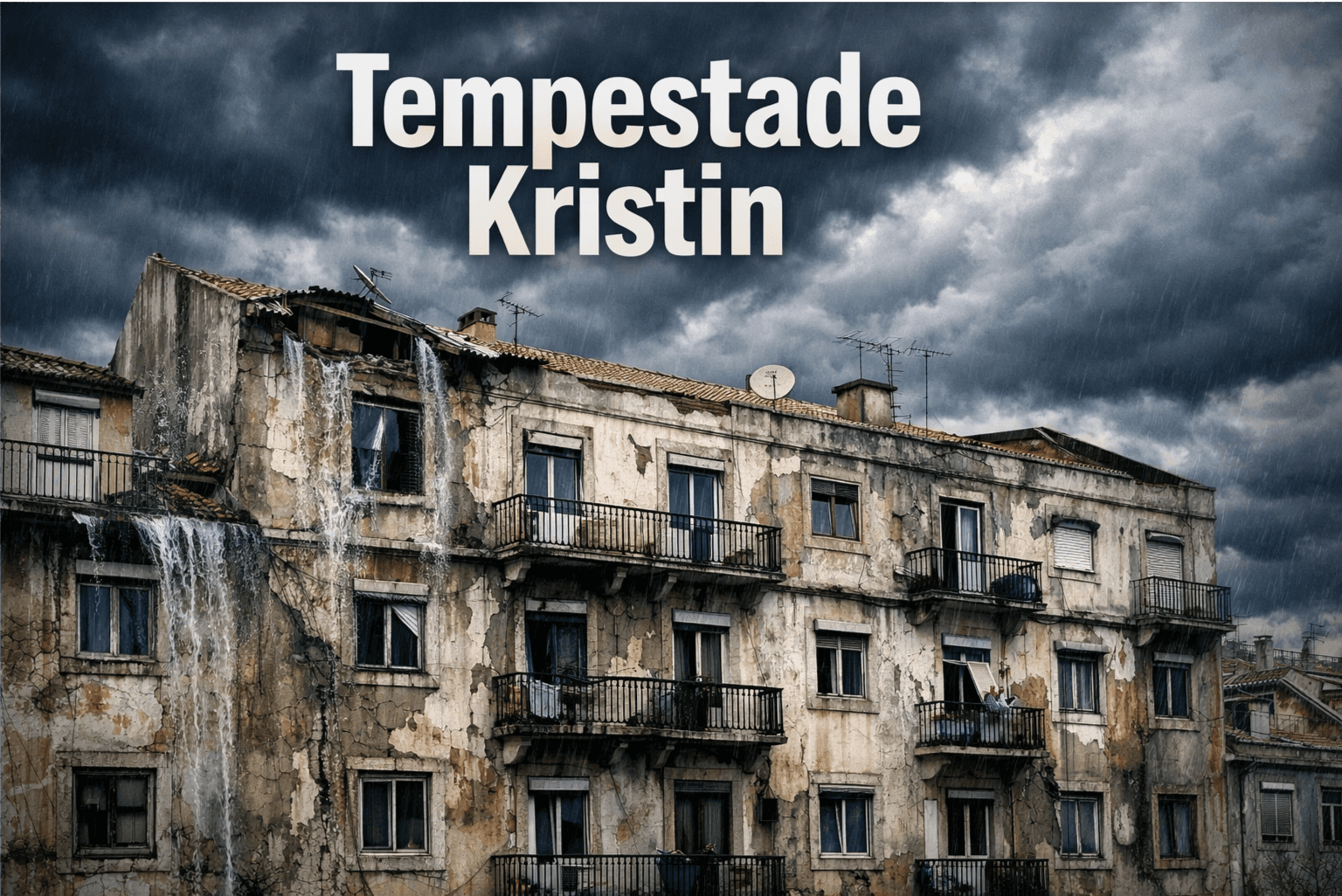 Tempestade Kristin | Visual Up