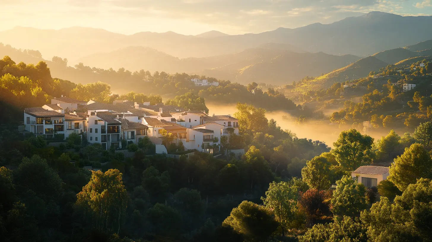 Fotografía de un pueblo rural español, ejemplificando la belleza que pretende conseguir la Estrategia Nacional por la Equidad Territorial y frente al Reto Demográfico