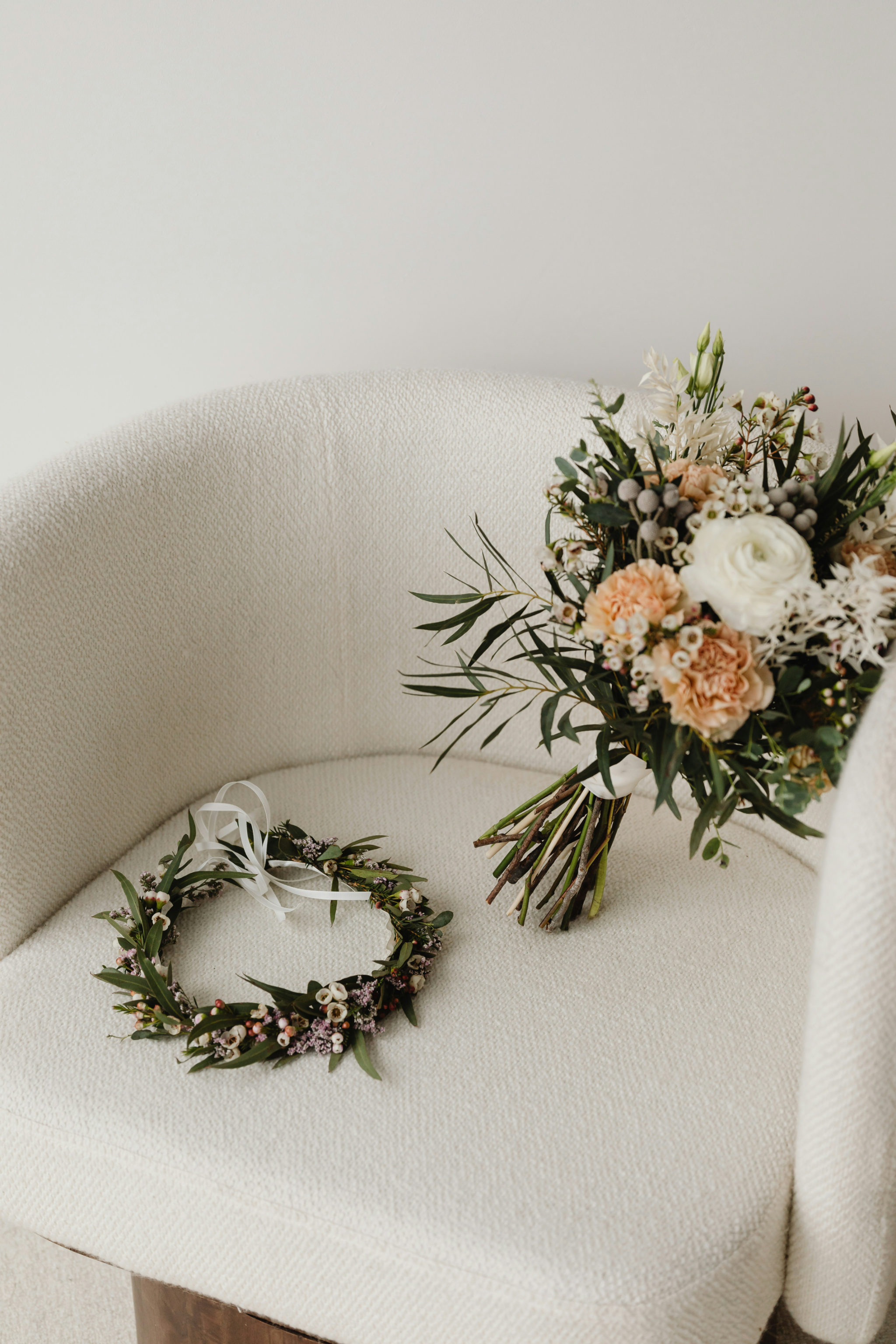 The wedding florals