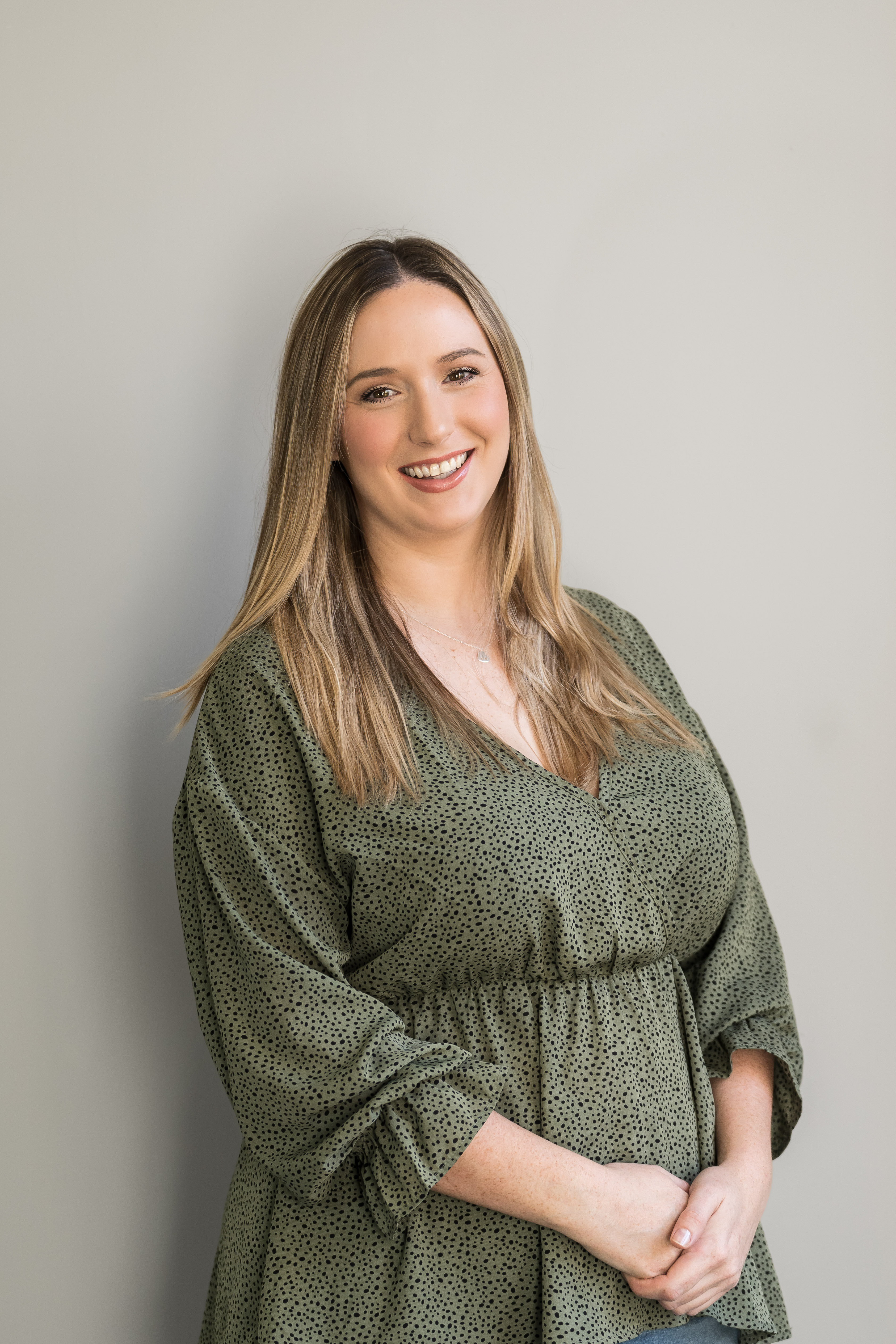 Businesswoman smiling