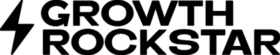 Logo oscuro de Growth Rockstar