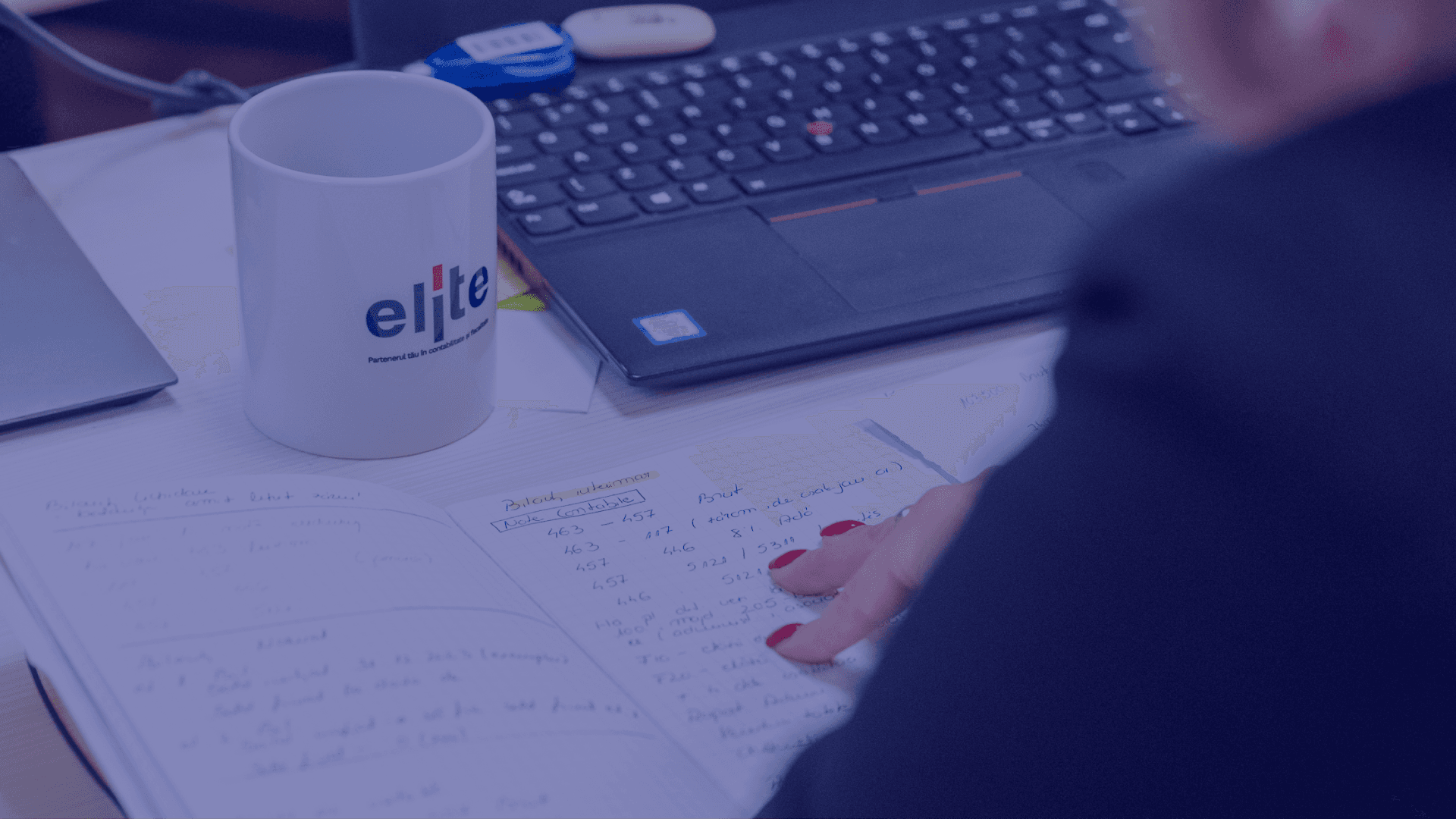 Navy Circle Background