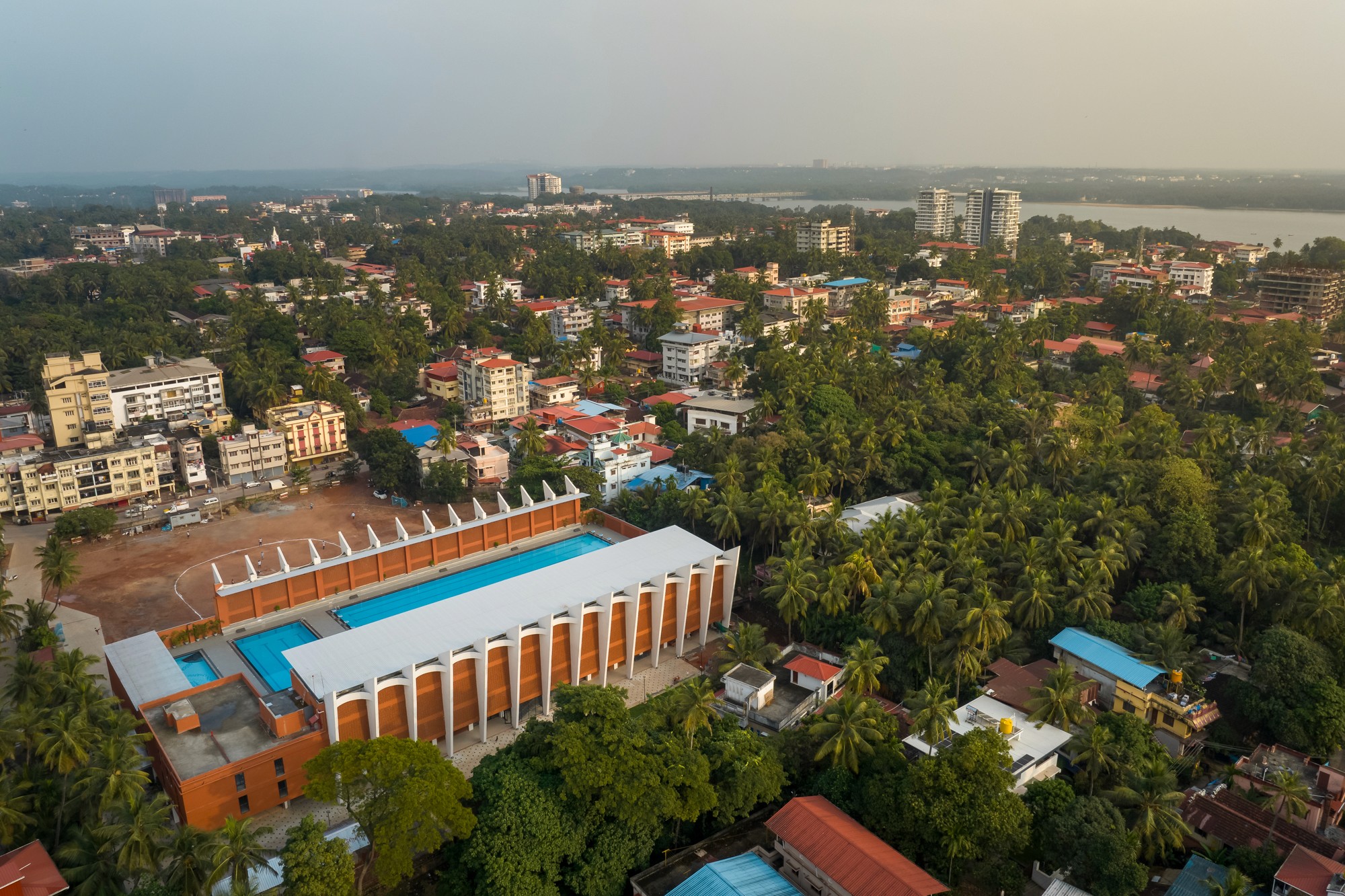 Yemmekere Ground designed by 2pkm Architects. Architecture photography by Ekansh Goel, Studio Recall.