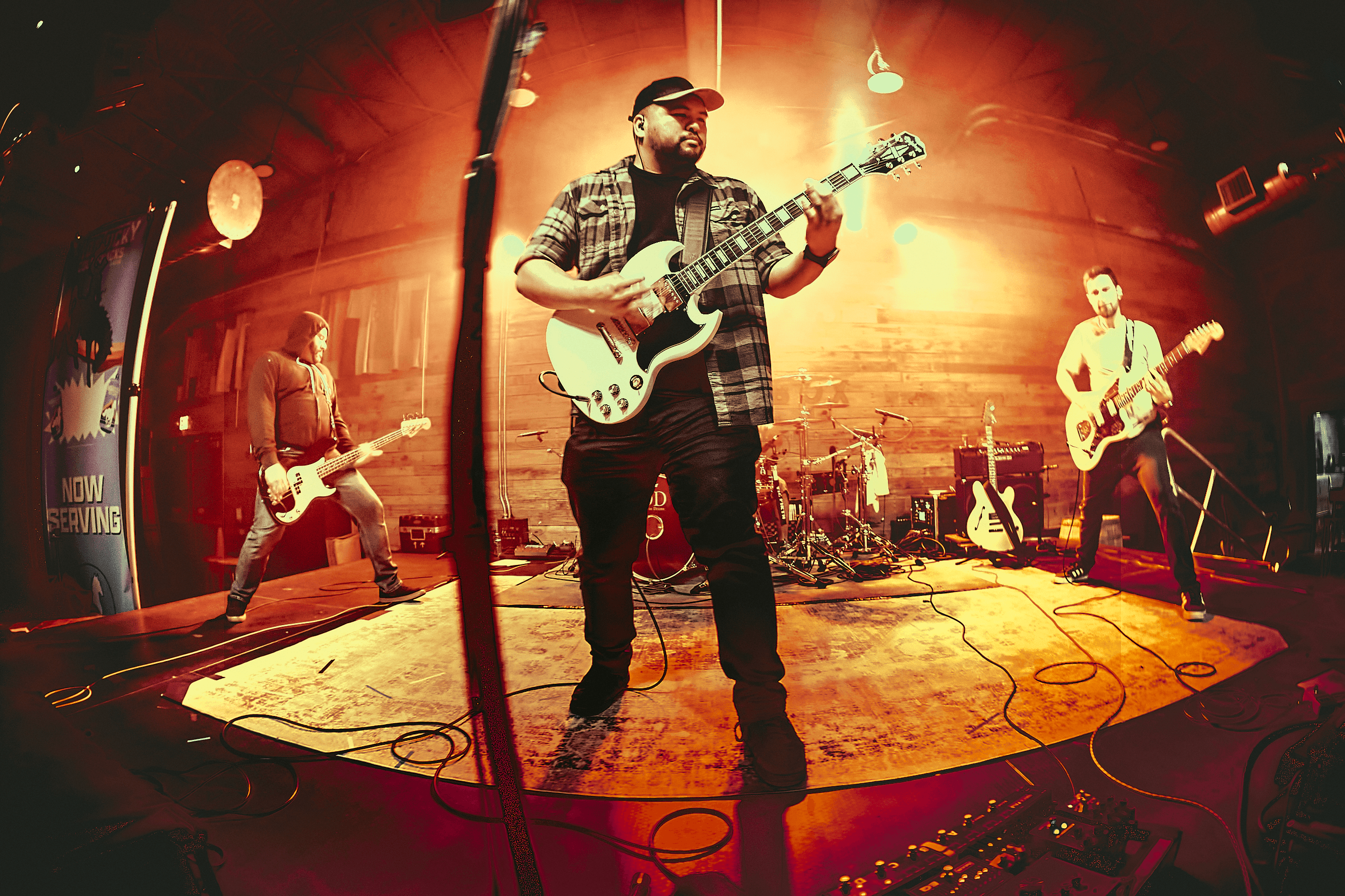 Guitarist on stage