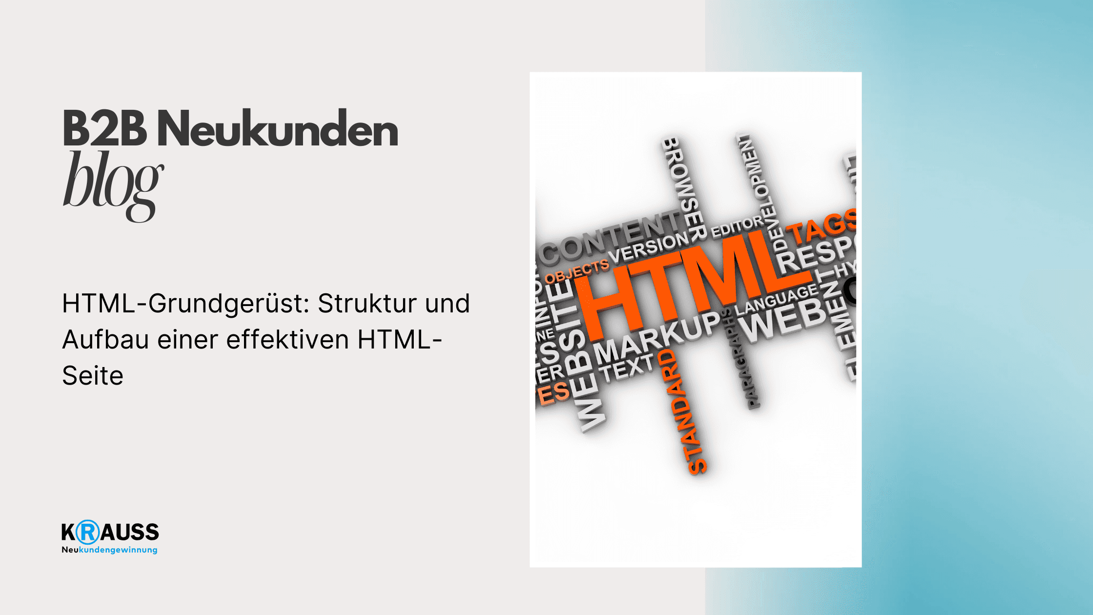 HTML-Grundgerüst: Struktur und Aufbau einer effektiven HTML-Seite