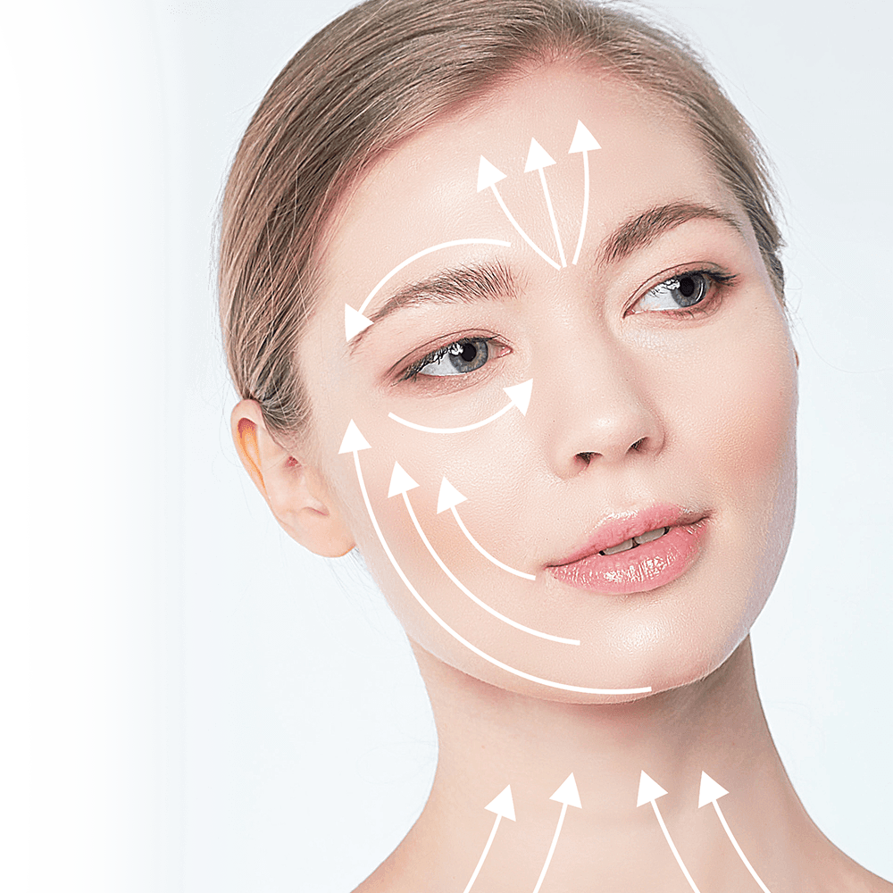 yüz germe ameliyat vektörleri