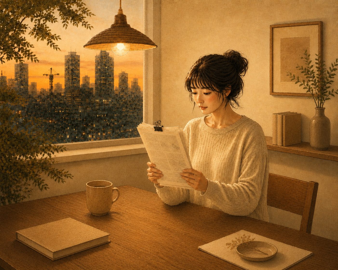 흐름 — 저녁의 자리